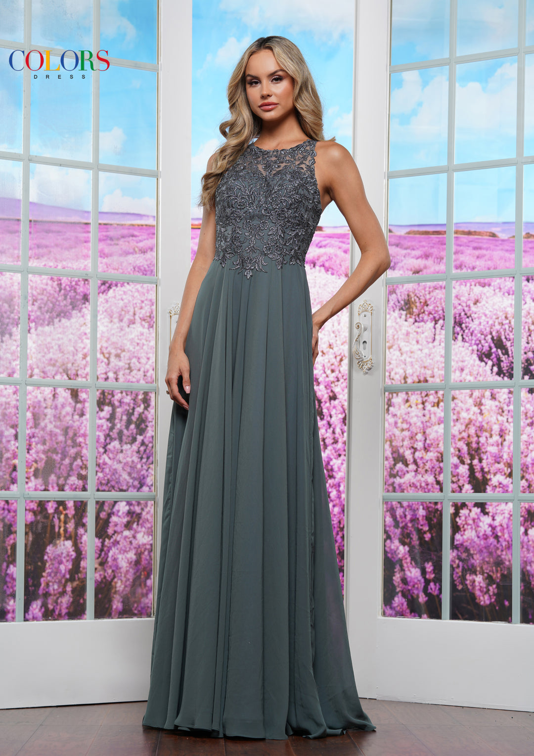 Colors Dress 3440 Sleeveless Chiffon Prom Dress
