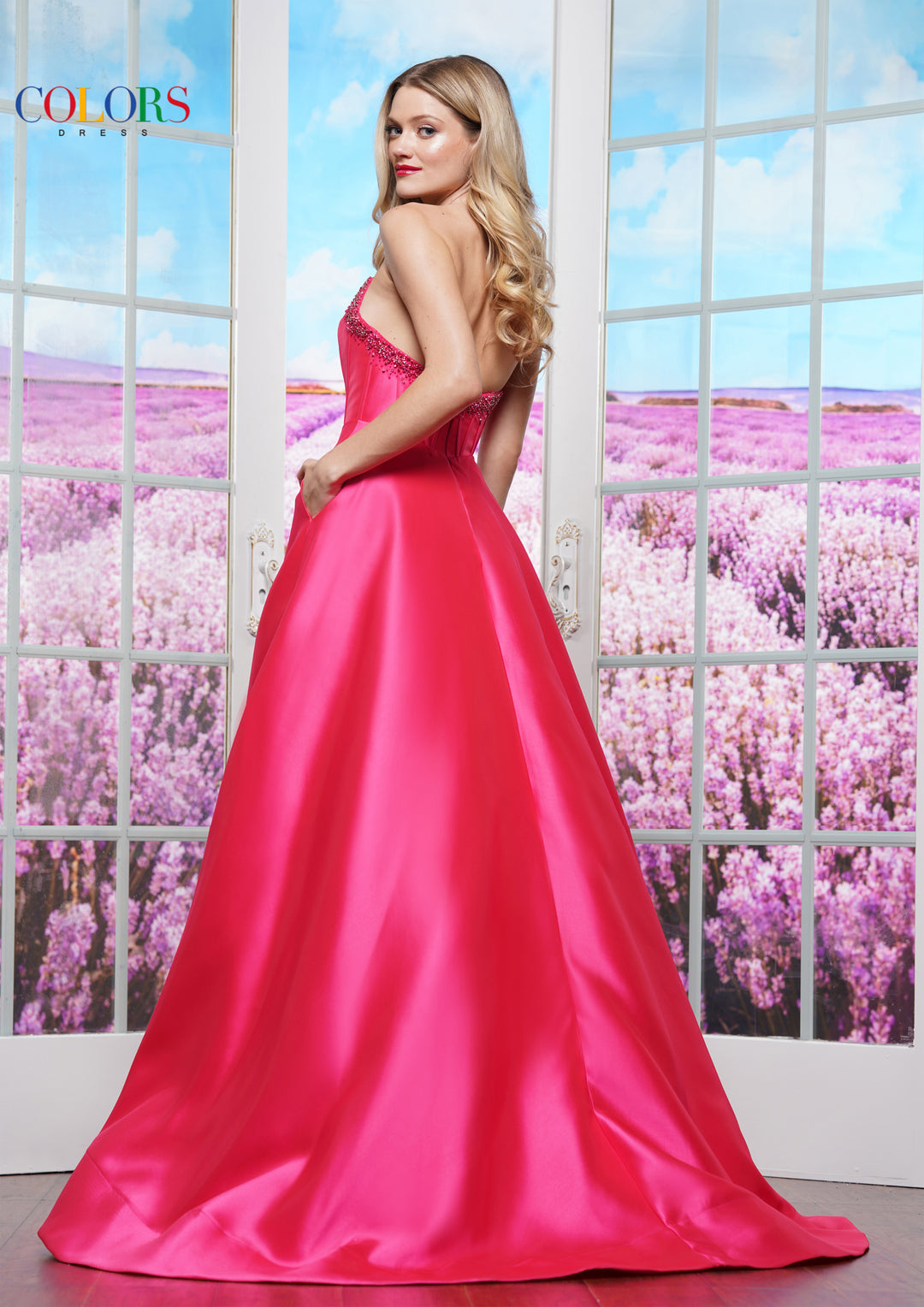 Colors Dress 3478 Scoop Neck A-Line Prom Dress