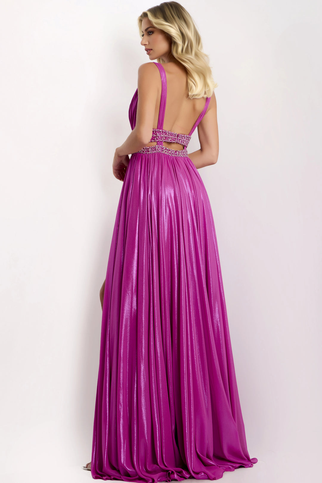 Jovani 42817 Plunging V-Neckline Evening Gown
