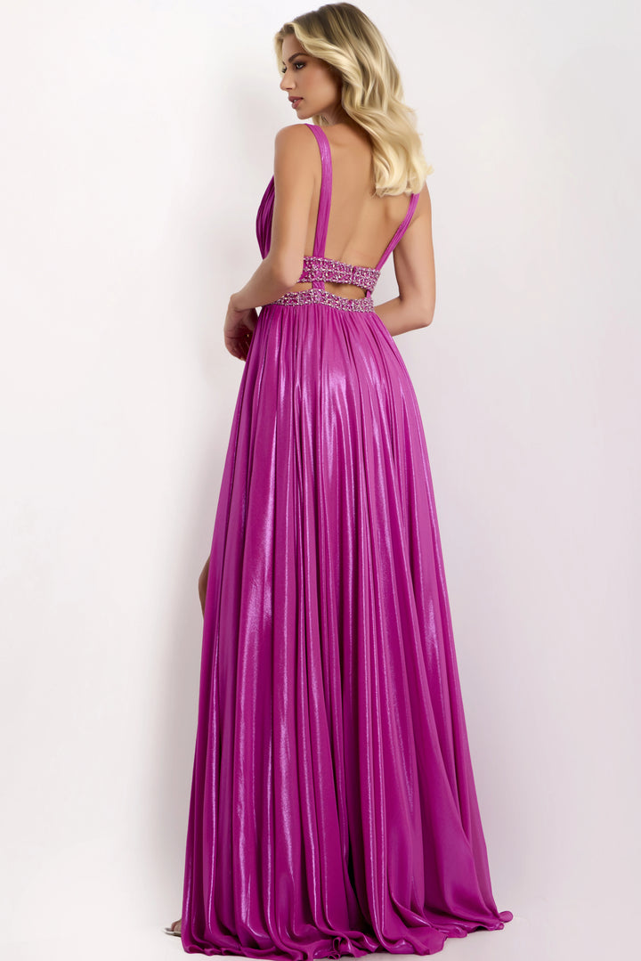 Jovani 42817 Plunging V-Neckline Evening Gown