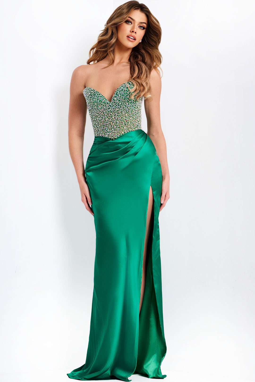Jovani 42845 Beaded Corset Sweetheart Neckline Prom Dress