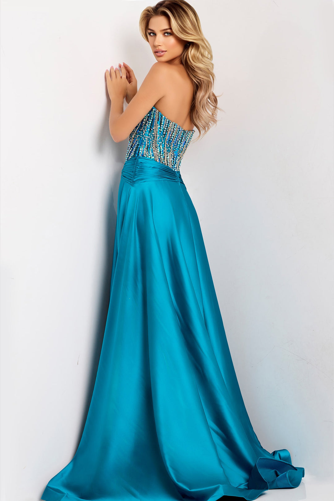 Jovani 43729 Strapless A-Line Silhouette Evening Gown