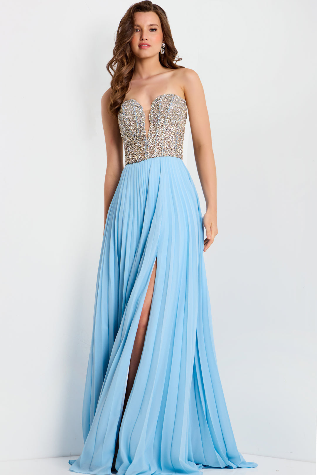 Jovani 44358 Strapless Beaded A-Line Prom Dress