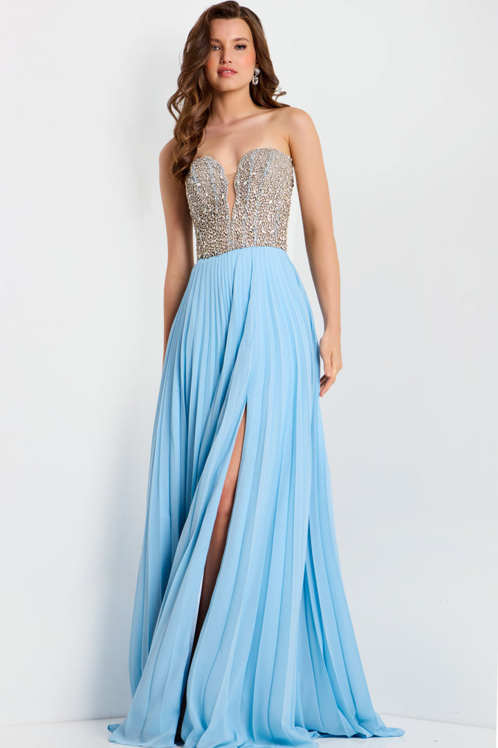 Jovani 44358 Strapless Beaded A-Line Prom Dress