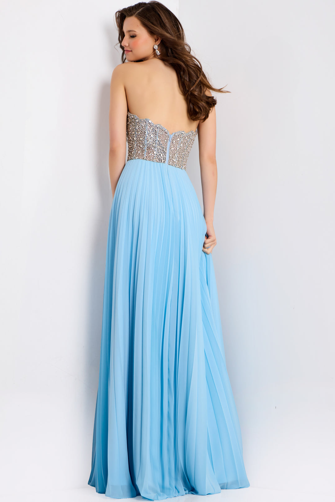 Jovani 44358 Strapless Beaded A-Line Prom Dress
