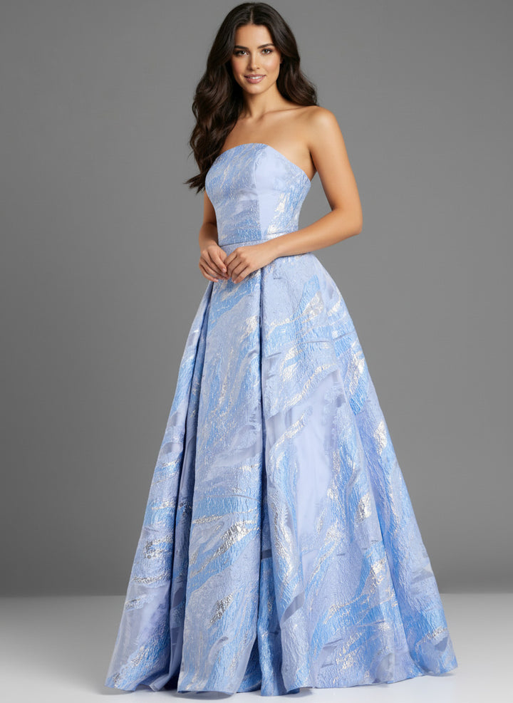 Jovani 44369 Strapless Neckline Evening Gown