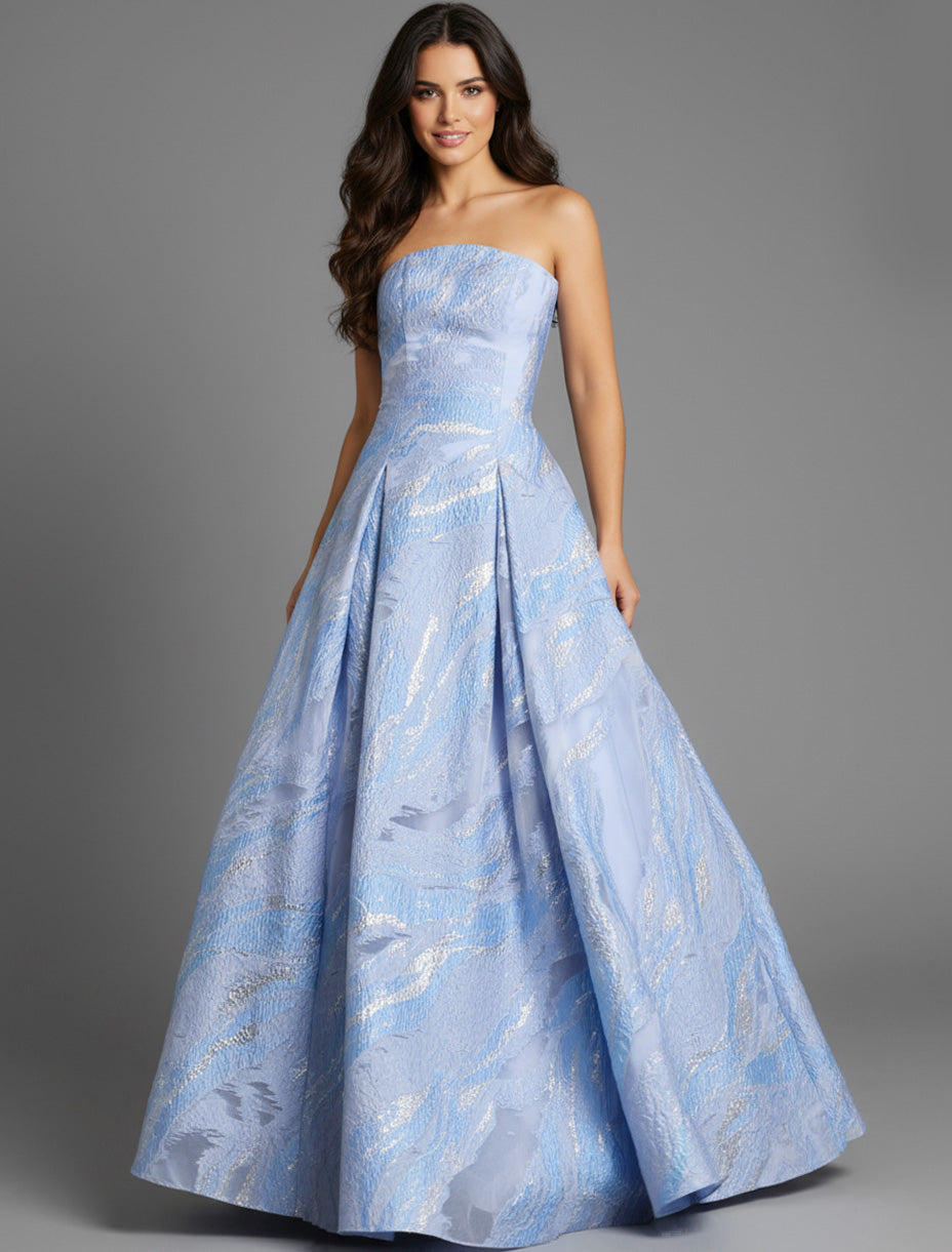 Jovani 44369 Strapless Neckline Evening Gown