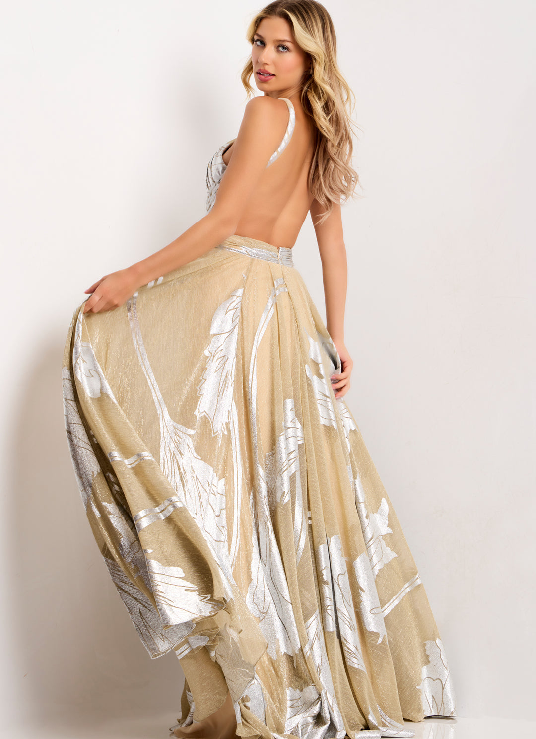 Jovani 44421 Halter Neckline Evening Gown