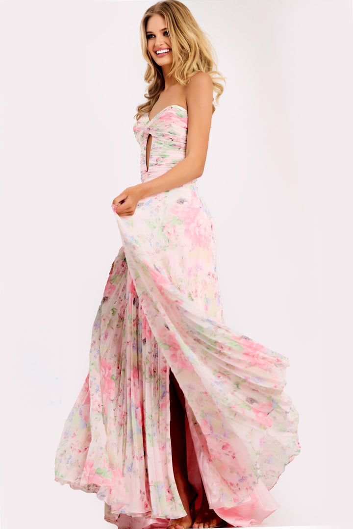 Jovani 44518 A-Line Silhouette Evening Gown