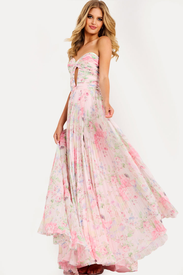 Jovani 44518 A-Line Silhouette Evening Gown