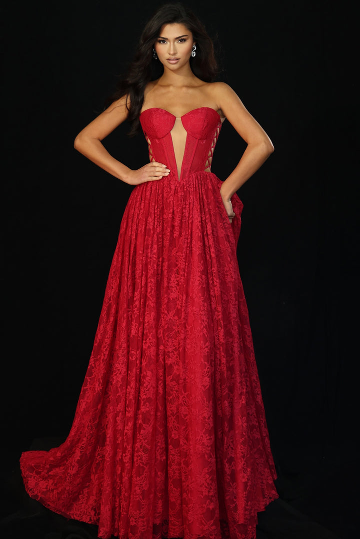 Jovani 45372 Sweetheart Neckline Evening Gown