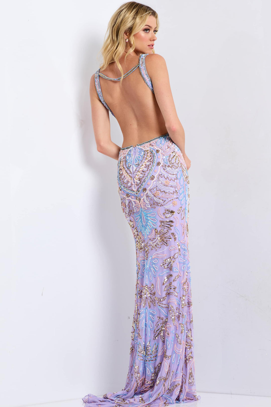 Jovani 45533 Beaded Embroidered With Sheath Silhouette Evening Gown