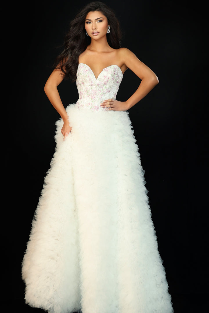 Jovani 45636 Sweetheart Neck A-Line Prom Dress