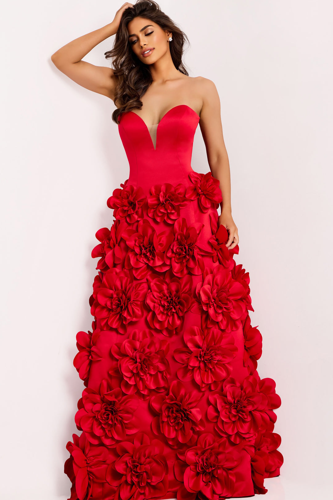Jovani 45661 Strapless Sweetheart Neckline Evening Gown