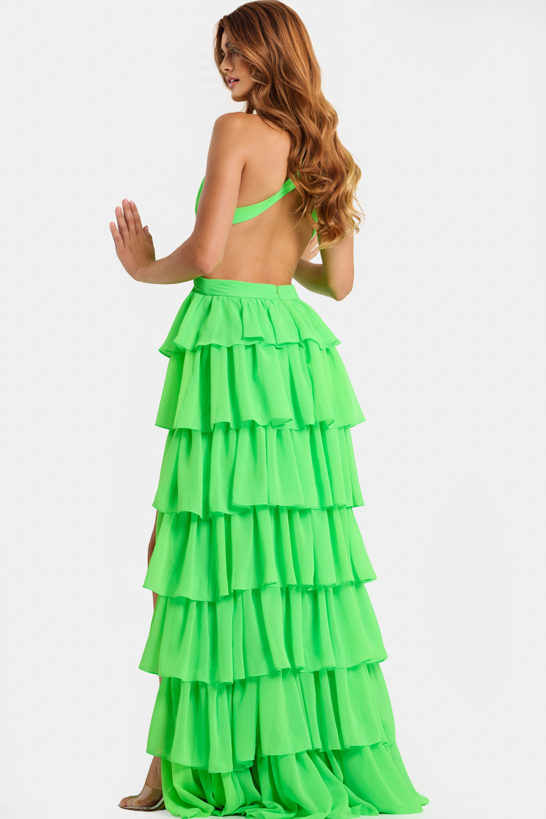 Jovani 46338 Plunging V-Neckline Evening Gown