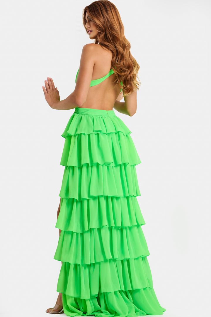 Jovani 46338 Plunging V-Neckline Evening Gown