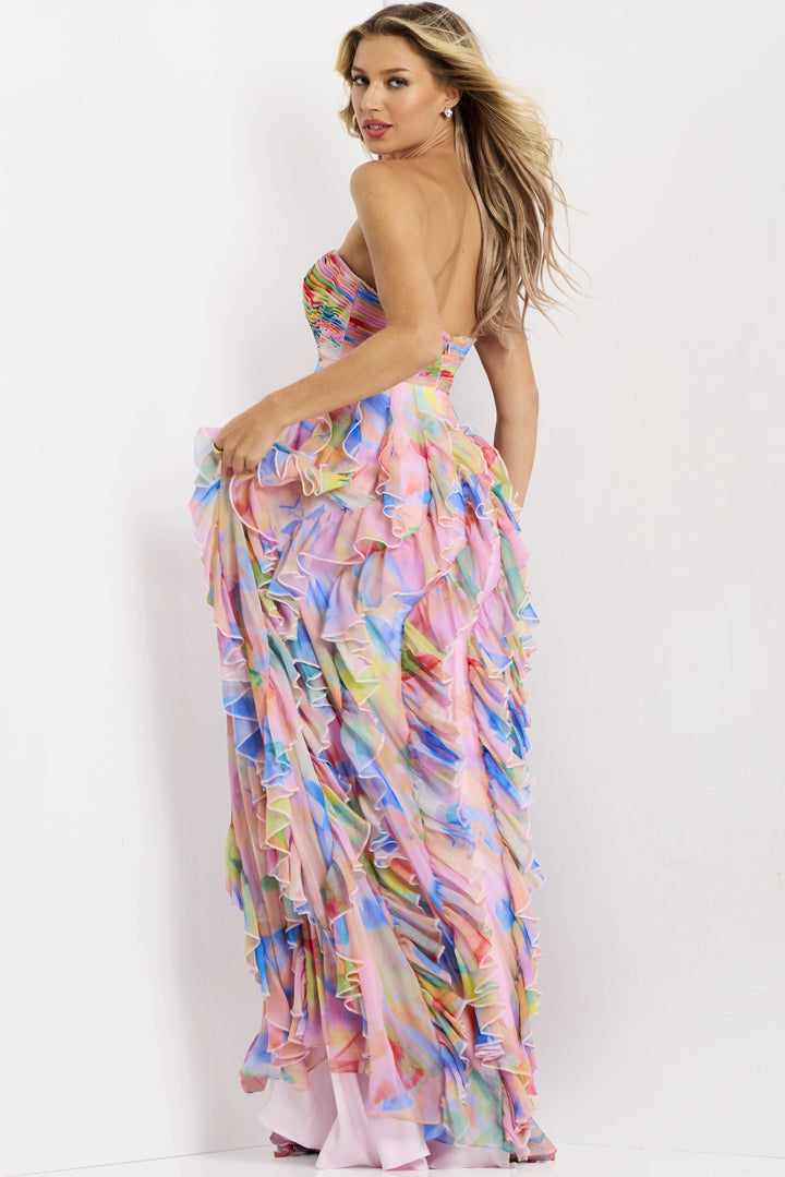 Jovani 46381 Strapless A-Line Silhouette Evening Gown