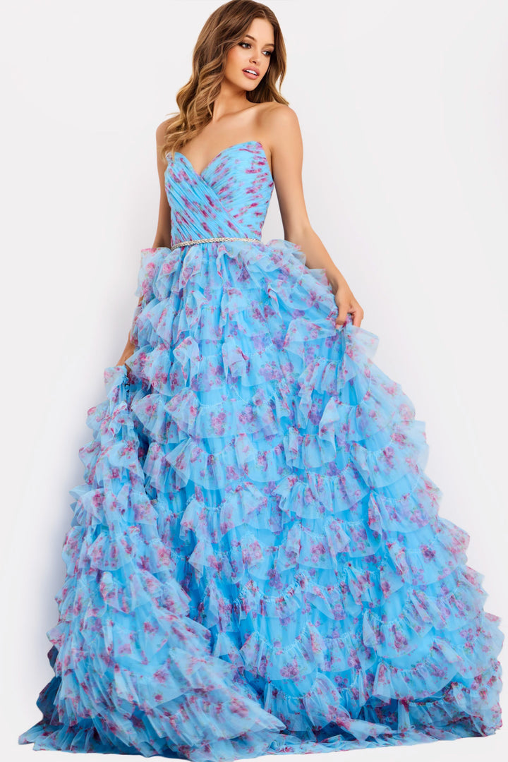 Jovani 47267 Strapless Sweetheart Neckline Evening Gown