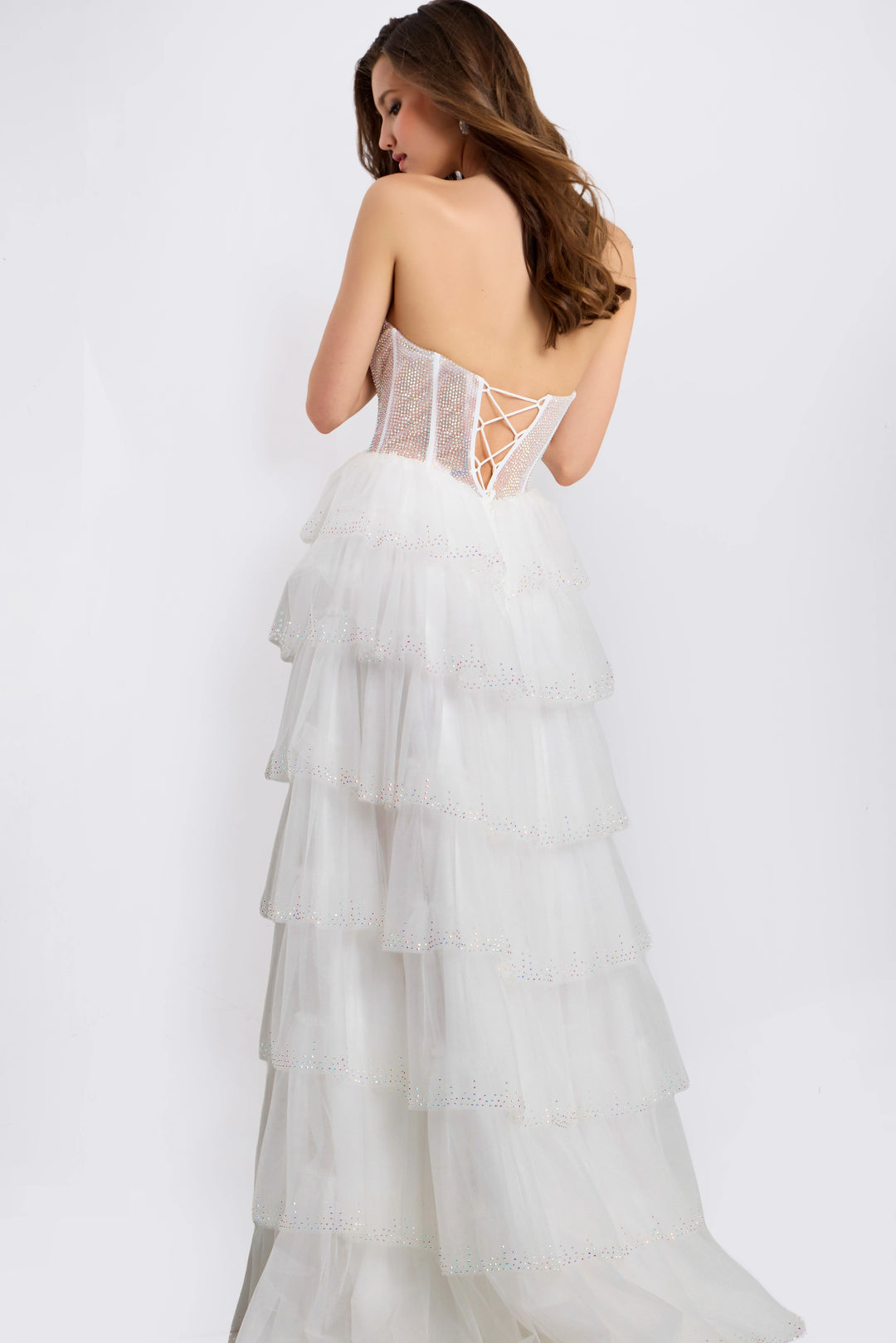 Jovani 47290 Strapless Neckline Evening Gown