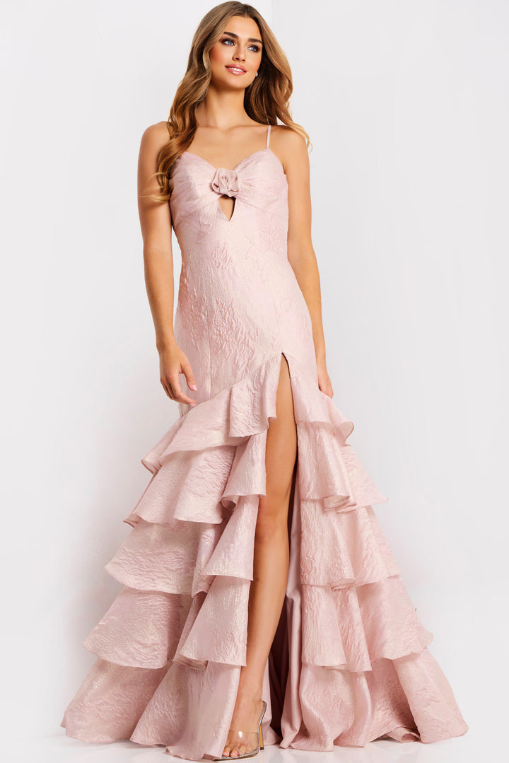 Jovani 47329 Sweetheart Tiered Ruffle Skirt Prom Dress