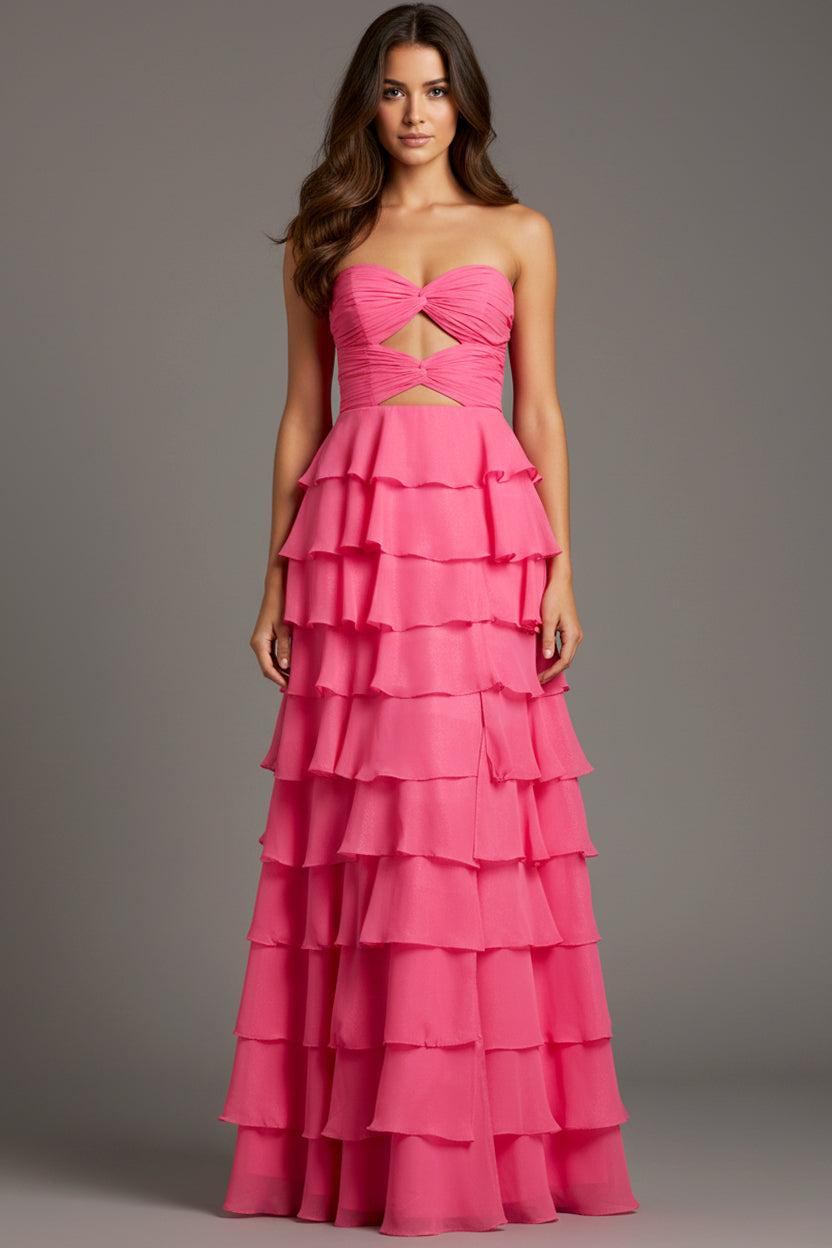 Jovani 47898 A-Line Prom Dress With Ruffle Detail