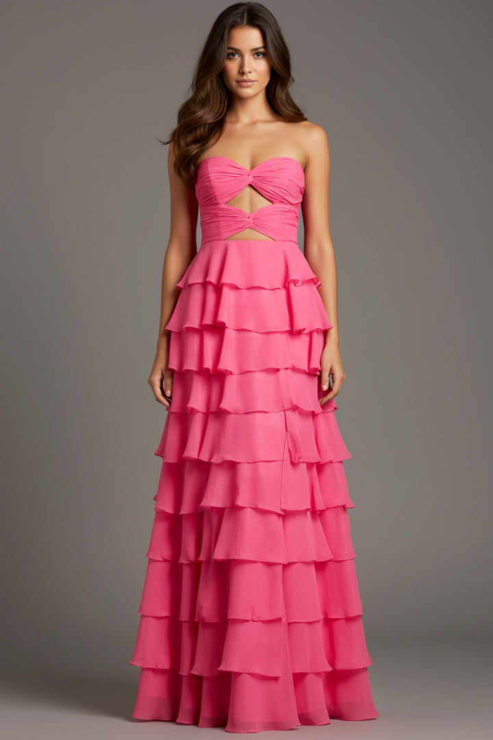 Jovani 47898 A-Line Prom Dress With Ruffle Detail