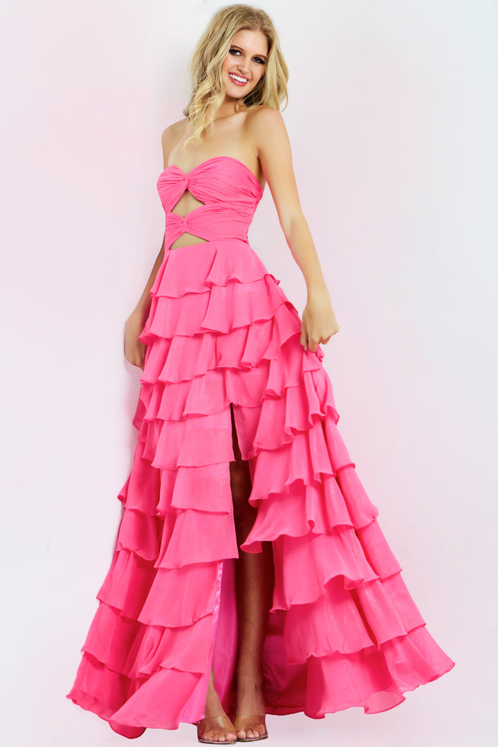 Jovani 47898 A-Line Prom Dress With Ruffle Detail