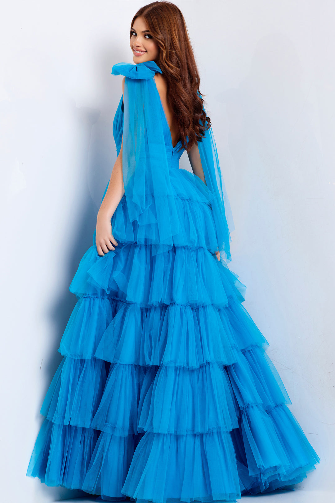 Jovani 48288 Evening Gown With Plunging V-Neckline
