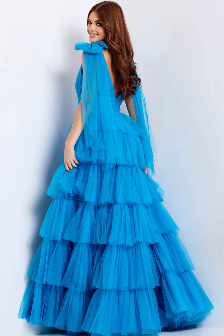 Jovani 48288 Evening Gown With Plunging V-Neckline