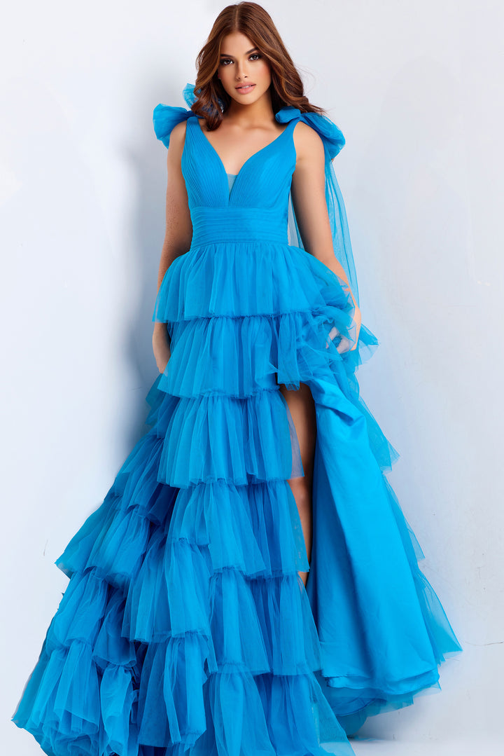 Jovani 48288 Evening Gown With Plunging V-Neckline