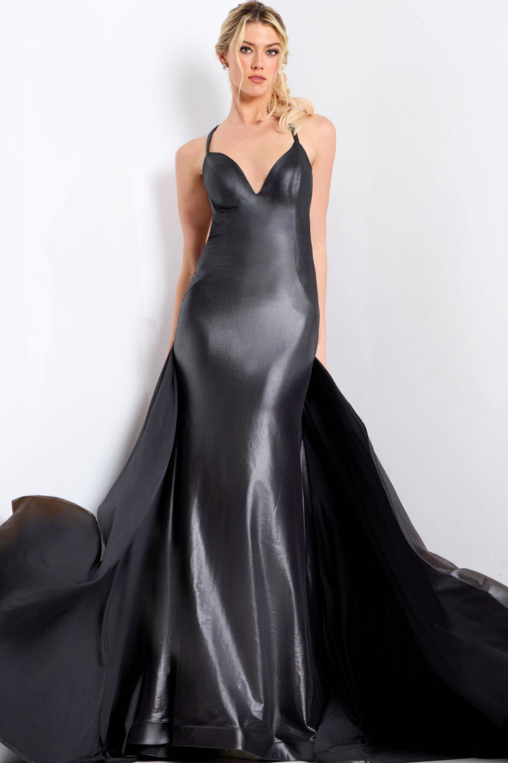Jovani 48291 Prom Dress With Sheath Silhouette And Strappy Back