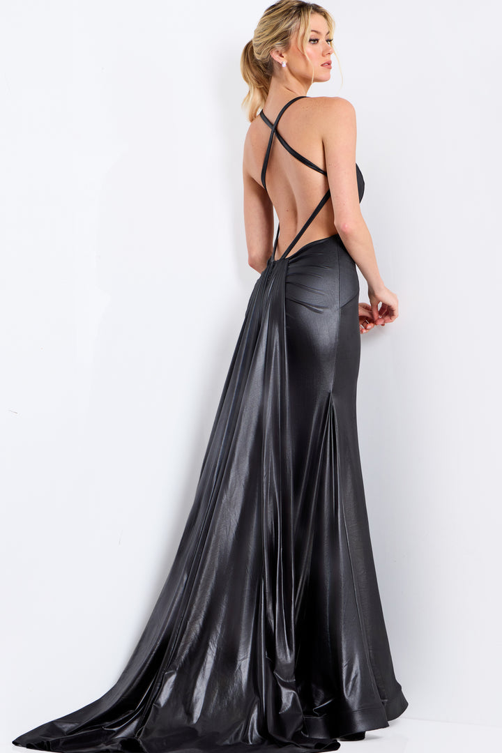 Jovani 48291 Prom Dress With Sheath Silhouette And Strappy Back