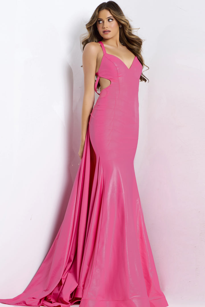 Jovani 48291 Prom Dress With Sheath Silhouette And Strappy Back