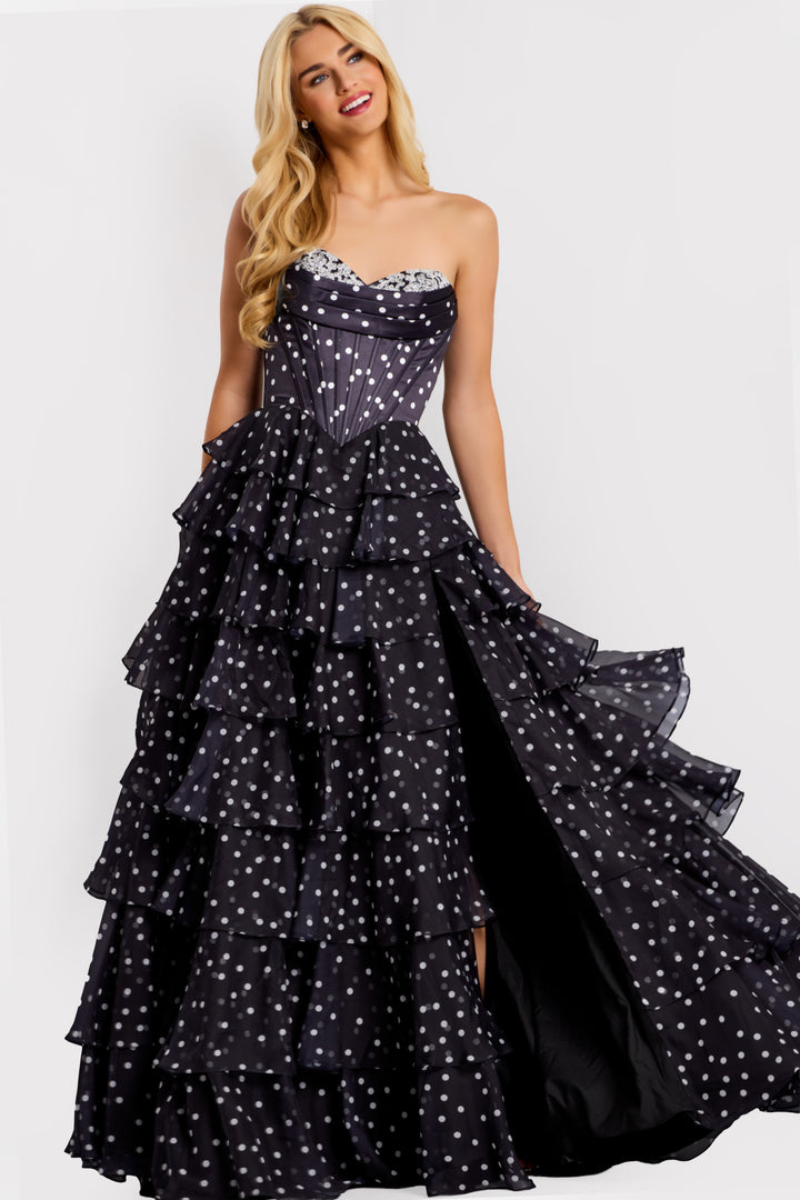 Jovani 49087 Sweetheart A-Line Prom Dress With Ruffles