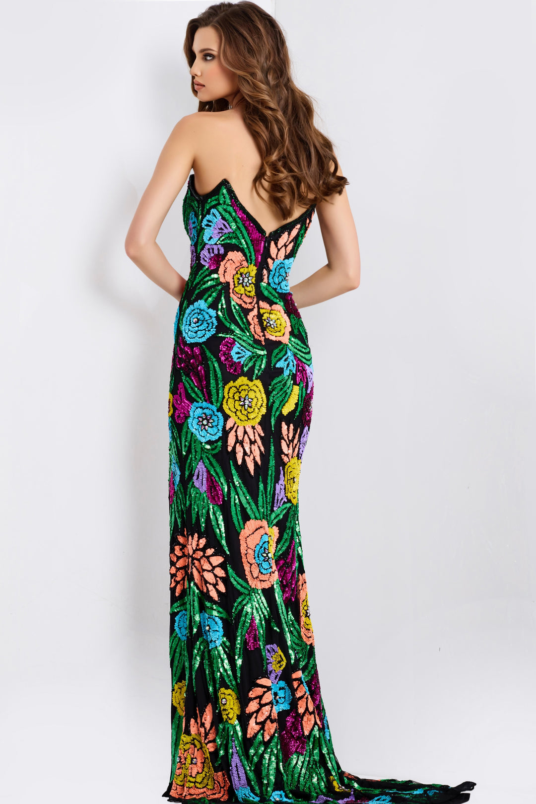 Jovani 49234 Evening Gown With Plunging Neckline