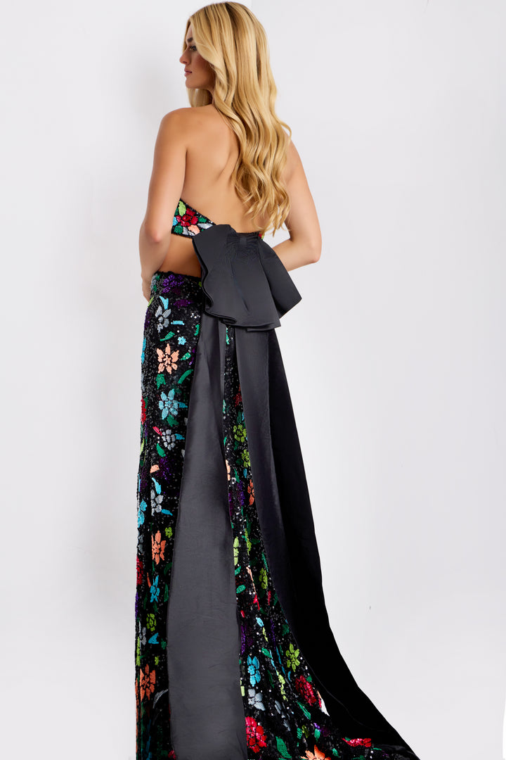 Jovani 49251 Evening Gown With Halter Neckline And Sequins