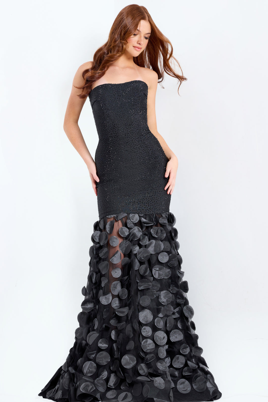 Jovani 49344 Evening Gown With Semi-Sweetheart Neckline