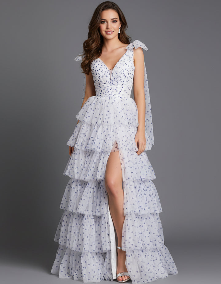Jovani 49358 Evening Gown With Plunging V-Neckline