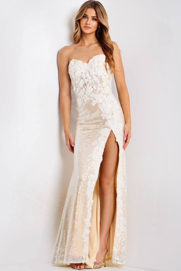 Jovani 49362 Evening Gown With Strapless Sweetheart Neckline