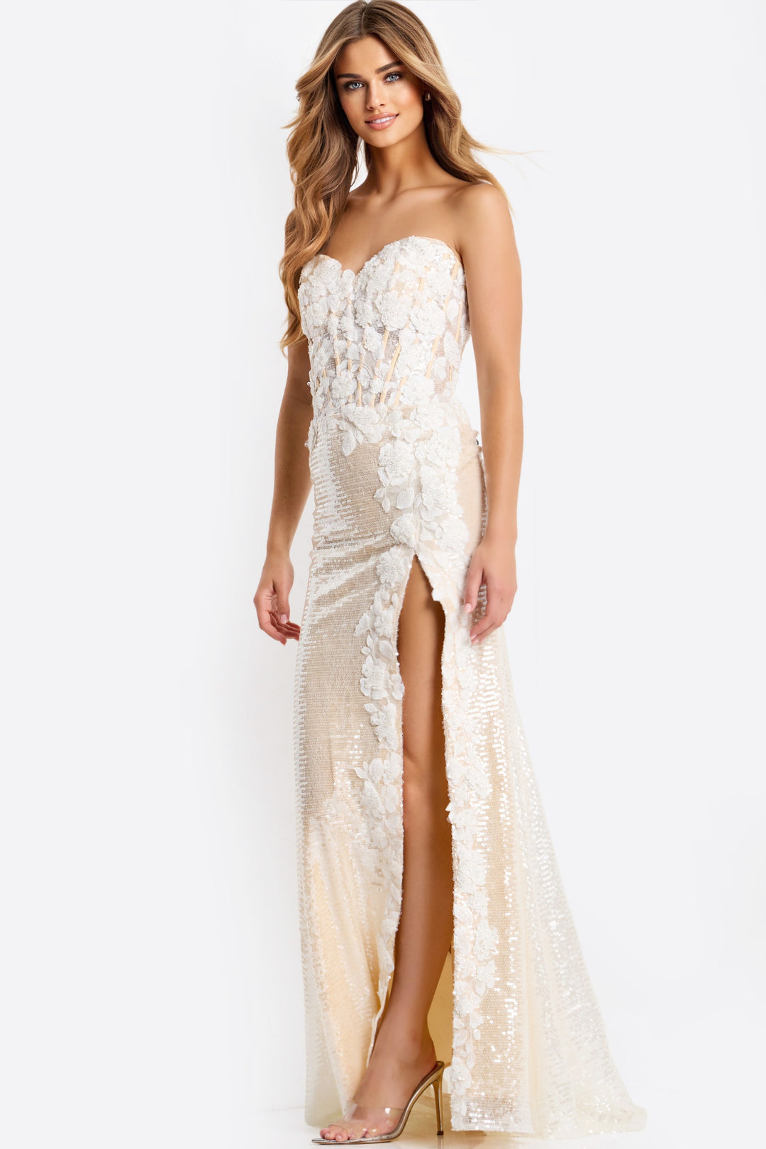 Jovani 49362 Evening Gown With Strapless Sweetheart Neckline