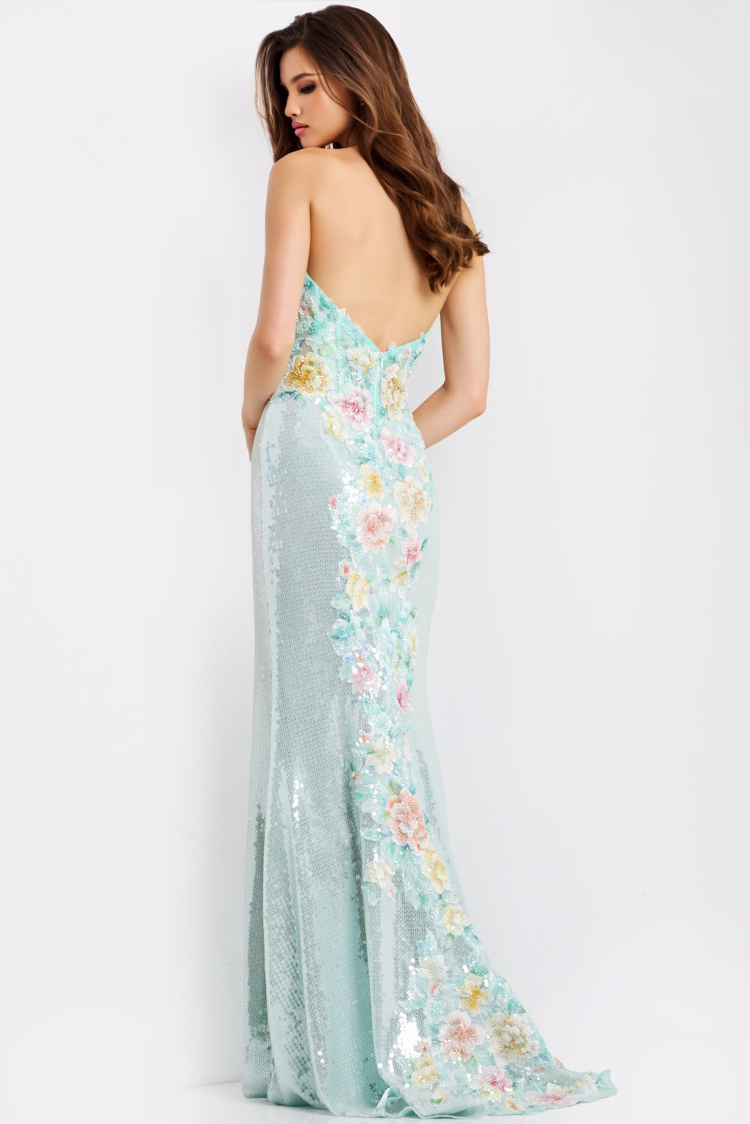 Jovani 49627 Evening Gown With Deep Sweetheart Neckline