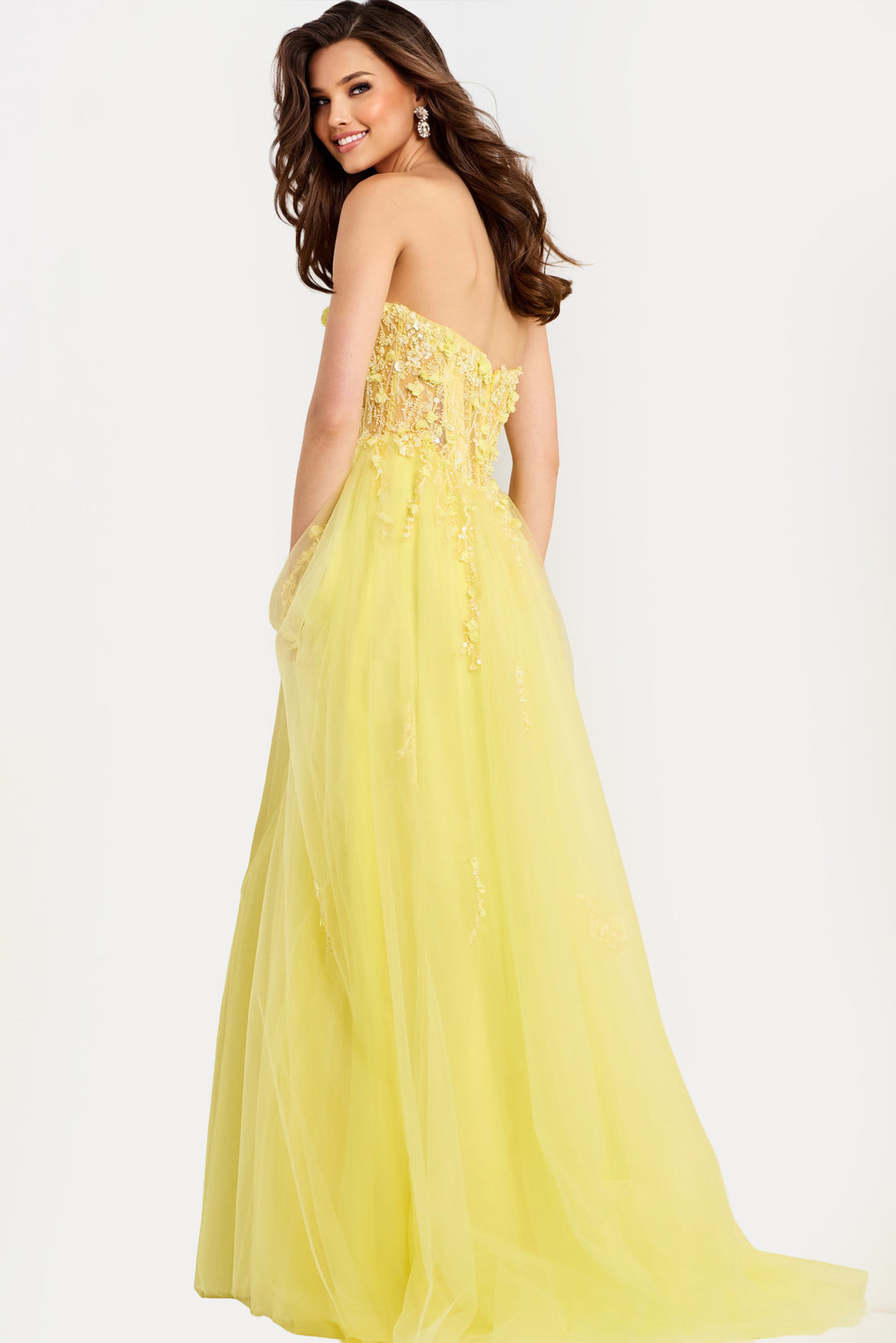 Jovani 49704 A-Line Prom Dress With Strapless Sweetheart Neckline