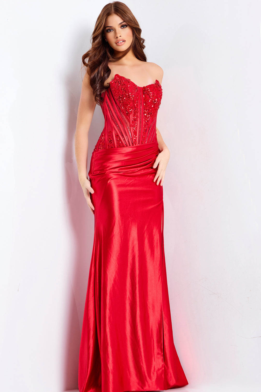 Jovani 50012 Evening Gown With Strapless Sweetheart Neckline