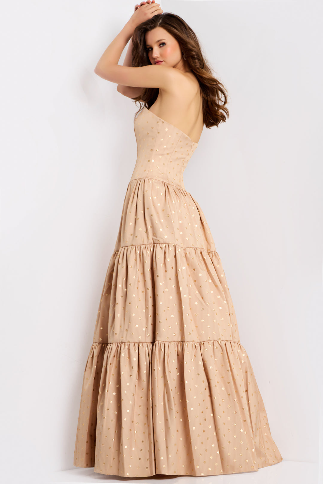 Jovani 49341 Long Prom Dress With Straight Neckline