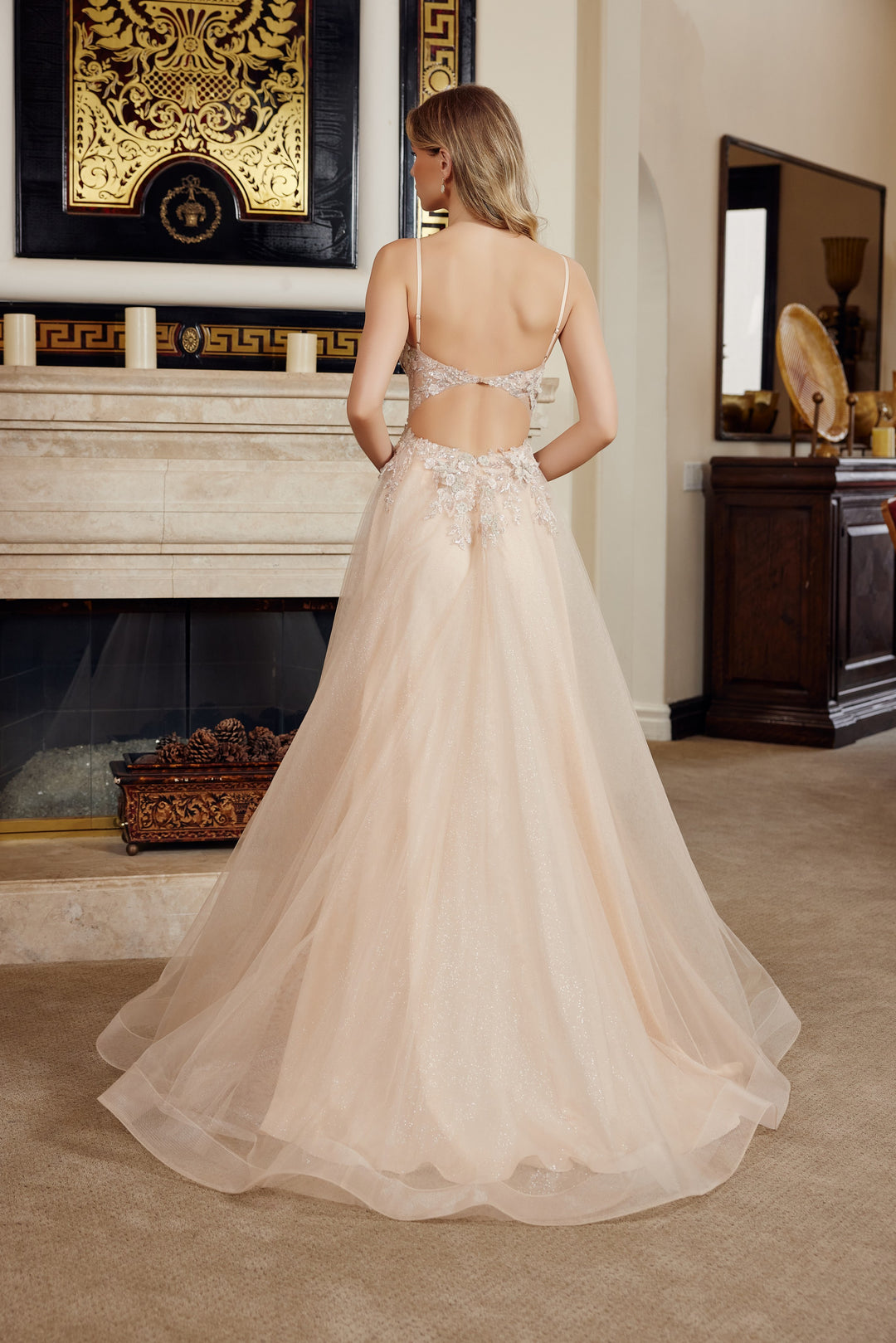 Nox Anabel G1787 A-Line prom dress with Sweetheart Neckline