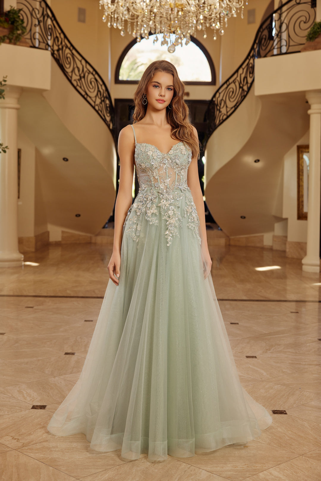 Nox Anabel G1787 A-Line prom dress with Sweetheart Neckline