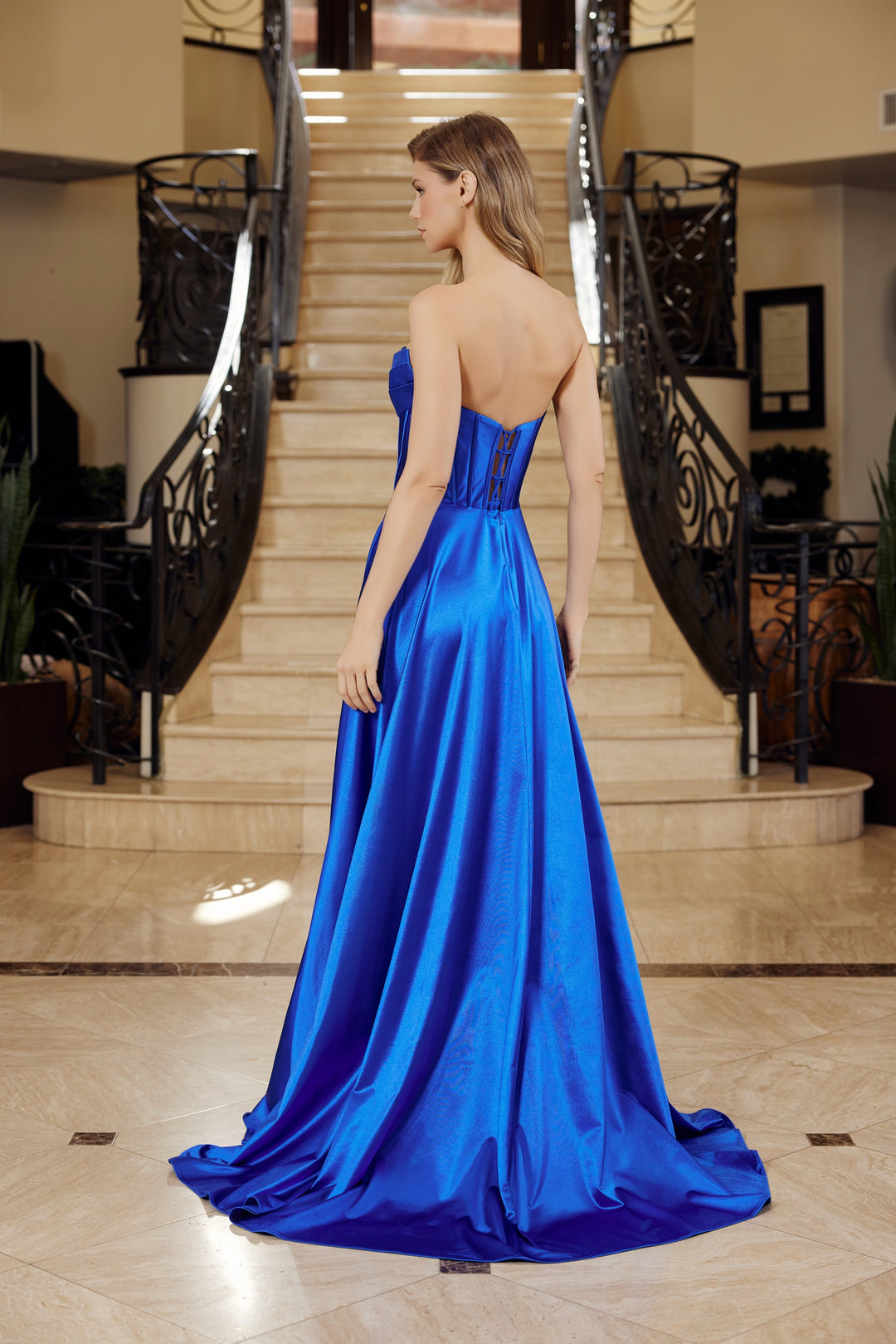 Nox Anabel K1735 fit and flare prom prom dress with sweetheart neckline