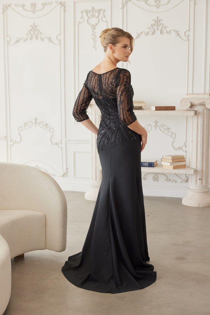 NOX ANABEL MH137 Elegant Satin Mother Of The Bride Dress