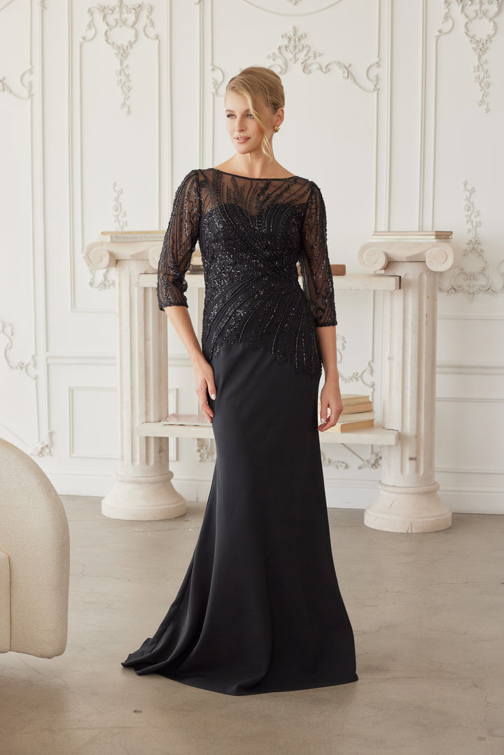 NOX ANABEL MH137 Elegant Satin Mother Of The Bride Dress