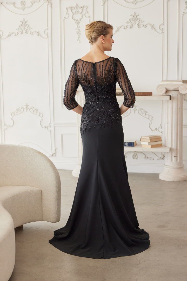 NOX ANABEL MH137 Elegant Satin Mother Of The Bride Dress